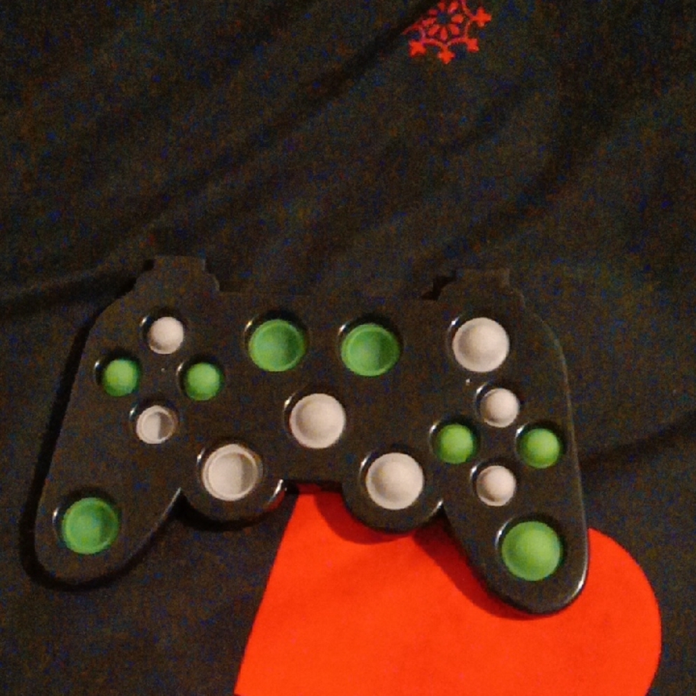 Black and Green Game Controller